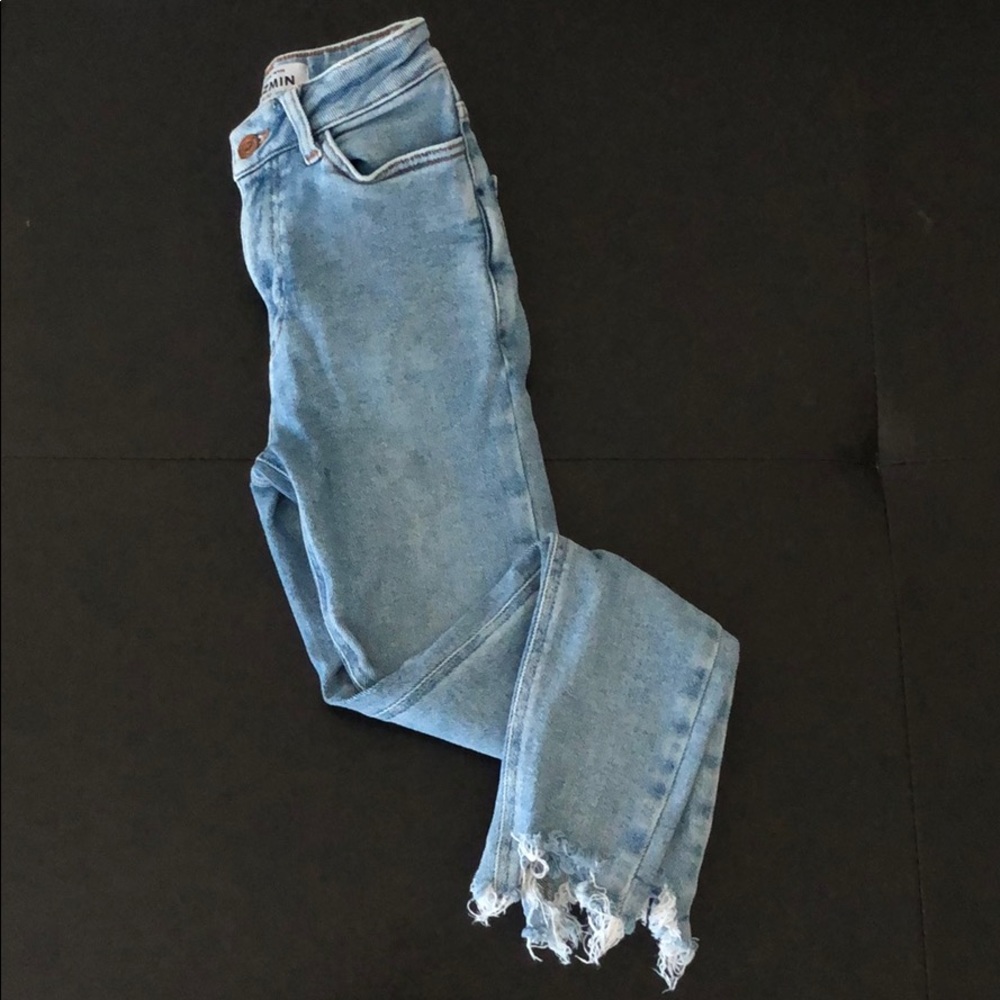 ASOS petite high waist, cropped jeans size 0